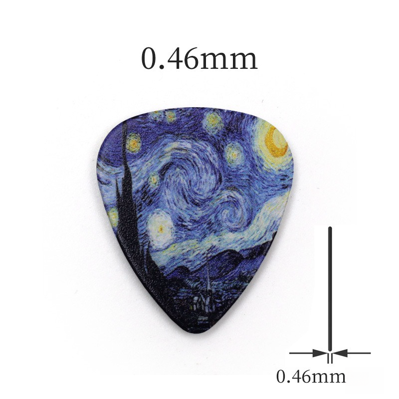 Unique Starry Sky Guitar Picks Folk Guitar Accessories Electric Guitar Plectrums（0.46mm）