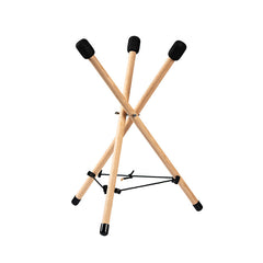 Musical Instrument Accessory Hollow Drum Disc Stand Wooden Rack Collapsible Storage Shelf Hollow Drum Stand Solid Wood Drum Rack Drumsticks（Beech Medium）