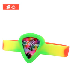 Musiin Silicone Guitar Pick Holder Band - Musical Instrument Accessory, Acoustic Electric Guitar Accessory