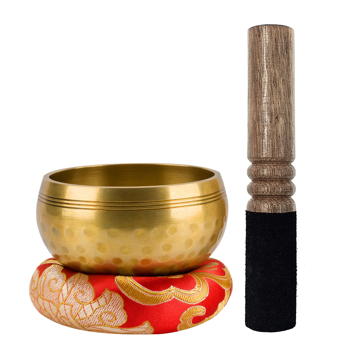 Tibetan Singing Bowl Set by Musiin, Meditation Sound Bowl Handcrafted in Nepal for Yoga, Chakra Healing, Mindfulness, and Stress Relief