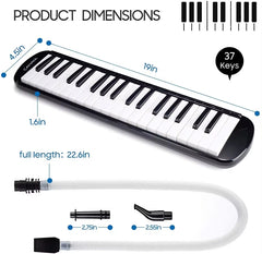 Keyboard37 Keys Melodica Mini Piano Mourth Organ With Carrying Bag