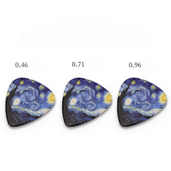 Unique Starry Sky Guitar Picks Folk Guitar Accessories Electric Guitar Plectrums（Three mixed packs）