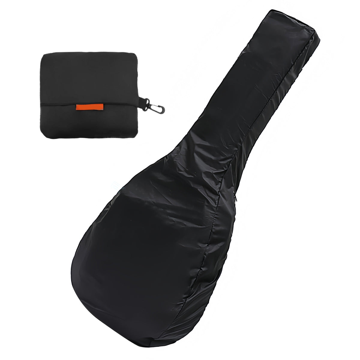 Musiin Electric Bass Bag Rain Cover - Waterproof Protection, Lightweight Foldable Design, Black