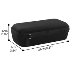 Musiin Lavalier Microphone case Compatible with RODE Wireless Go2 Portable Flannel Microphone Storage Bag Dustproof Accessories Organizer(Black)