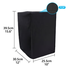 Musiin Home Studio Monitor Dust Cover Compatible With YAMAHA HS8、KRK Rokit 8 G4、JBL 308P Mkll and PreSonus Eris E8 XT Black 8-Inch Professional Protective Powered Speaker cover(2 packs)