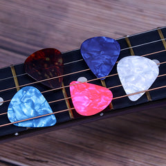 100 Pieces Colorful Guitar Picks Guitar Plectrum Set Folk Guitar Accessories with Storage Box（0.46 thickness 100 pieces）