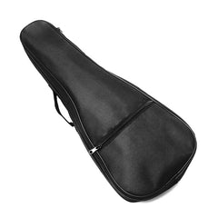 21 Inch Ukulele Case Backpack Straps Gig Bag Case Storage For Travel Performance Concert Show (Black)