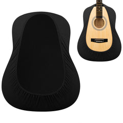 Musiic Guitar Cover, Premium Black Stretchy Fabric Guitar Dust Cover, Portable Sleeve Cover Protect for Acoustic Classical Guitars.